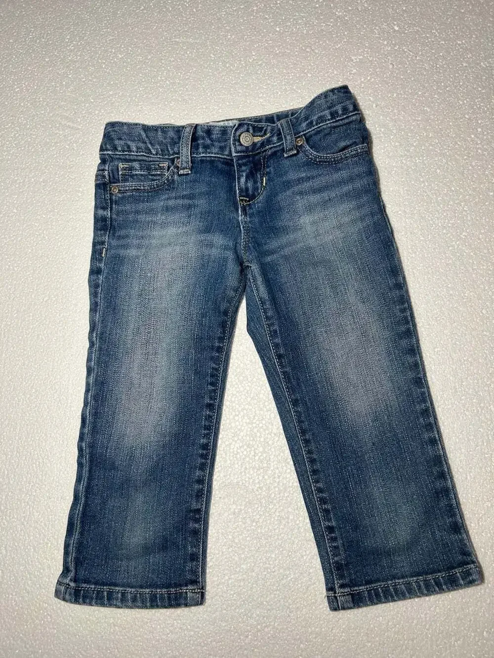 Old Navy Girls size 6 Capris Denim Jeans stretch regular standard